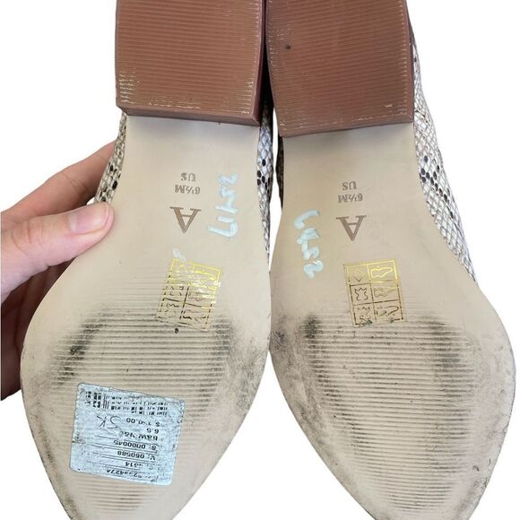 ANTHROPOLOGIE Marion Python Snakeskin Ankle Boots - Picture 9 of 12